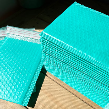 Teal Blue Bubble Mailer | 15 x 18cm